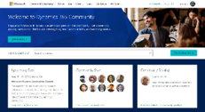 Miniaturebillede af siden Dynamics 365-community.