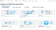 Miniaturebillede af siden Dynamics 365-dokumentation.