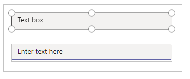 Kontrolelement for tekstfelt.