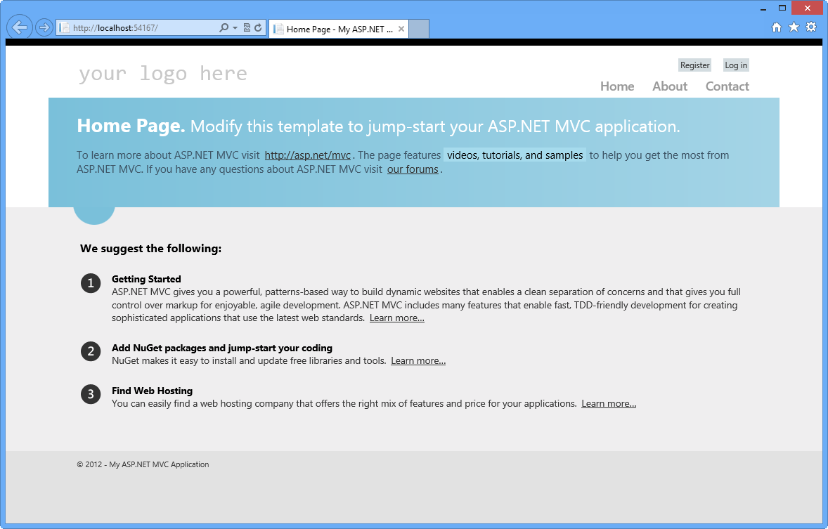 ASP.NET MVC 4 restylierte Vorlagen