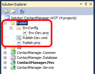 In der Beispiellösung finden Sie drei Dateien im Projektmappenordner Veröffentlichen.