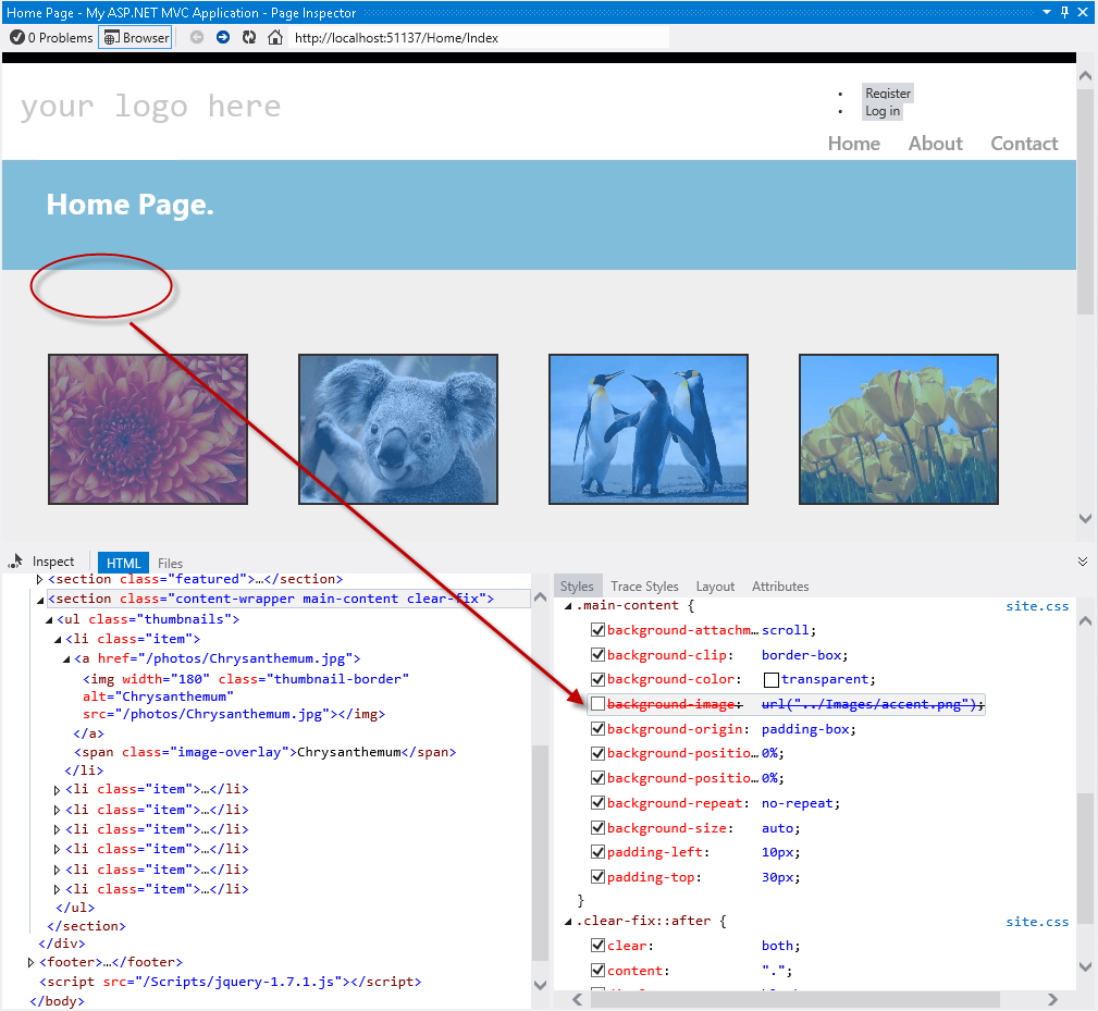 Aktivieren und Deaktivieren von CSS-Formatvorlagen