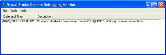 Der Remotedebugmonitor