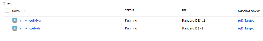 In einer Liste mit dem Titel Phasendetails werden sechs Ereignisse für vier Computer angezeigt. Für jede Gibt es einen Phasennamen, Status, Startzeit und Endzeit. Die Phasennamen sind „Ausschalten“, „Einschalten“, „Synchronisierung deaktivieren“ und „Anschlussvorgang“.