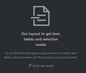 Verbindungseinstellungen für das Layout-Tool von Dokument Intelligenz.