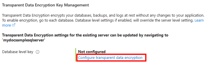 Screenshot: Azure-Portal und Menü „Sicherheit“ beim Erstellen einer Azure SQL-Datenbank.