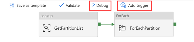 Schaltflächen „Debuggen“ und „Build ausführen“