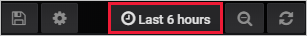 Screenshot des Standardzeitfilters der letzten sechs Stunden.