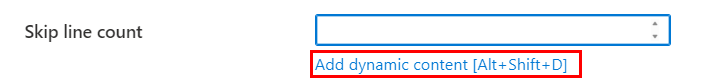 Option „Dynamischen Inhalt hinzufügen“