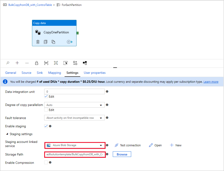 Screenshot der Polybase-Einstellung