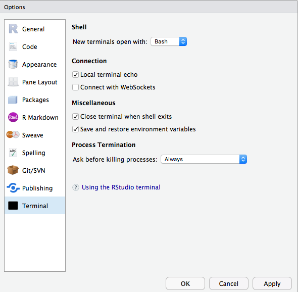 RStudio-Sitzung