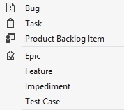 Scrum-Arbeitsaufgabentypen