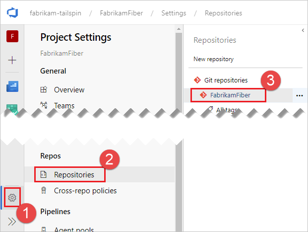 Konfigurieren des Repositoryzugriffs.