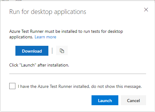 Installieren von Azure Test Runner