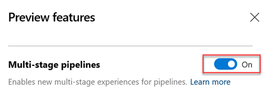 Mehrstufige Pipelines UX.