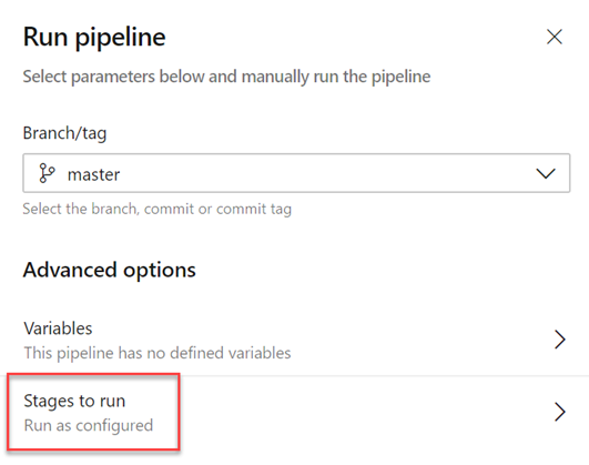 Überspringen von Phasen in einer YAML-Pipeline