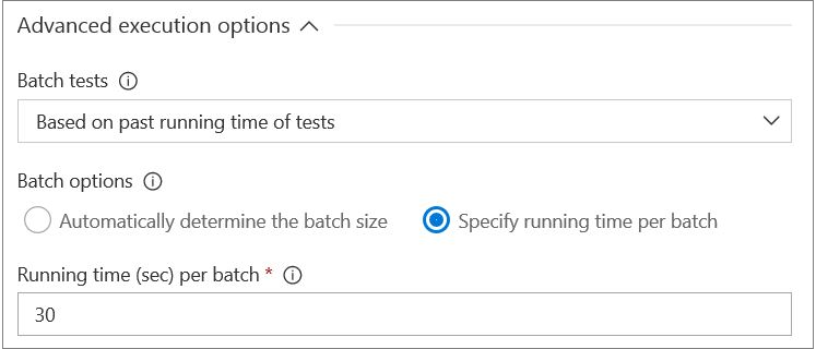 Batchverarbeitung von Tests