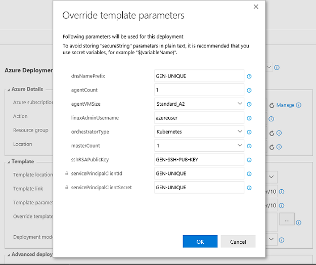 Azure RG-Parameter