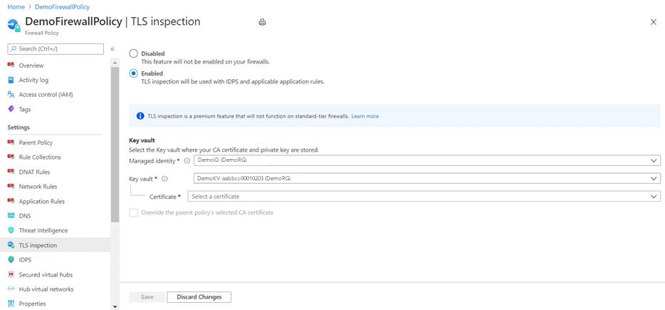 Azure Firewall Premium: Übersichtsdiagramm