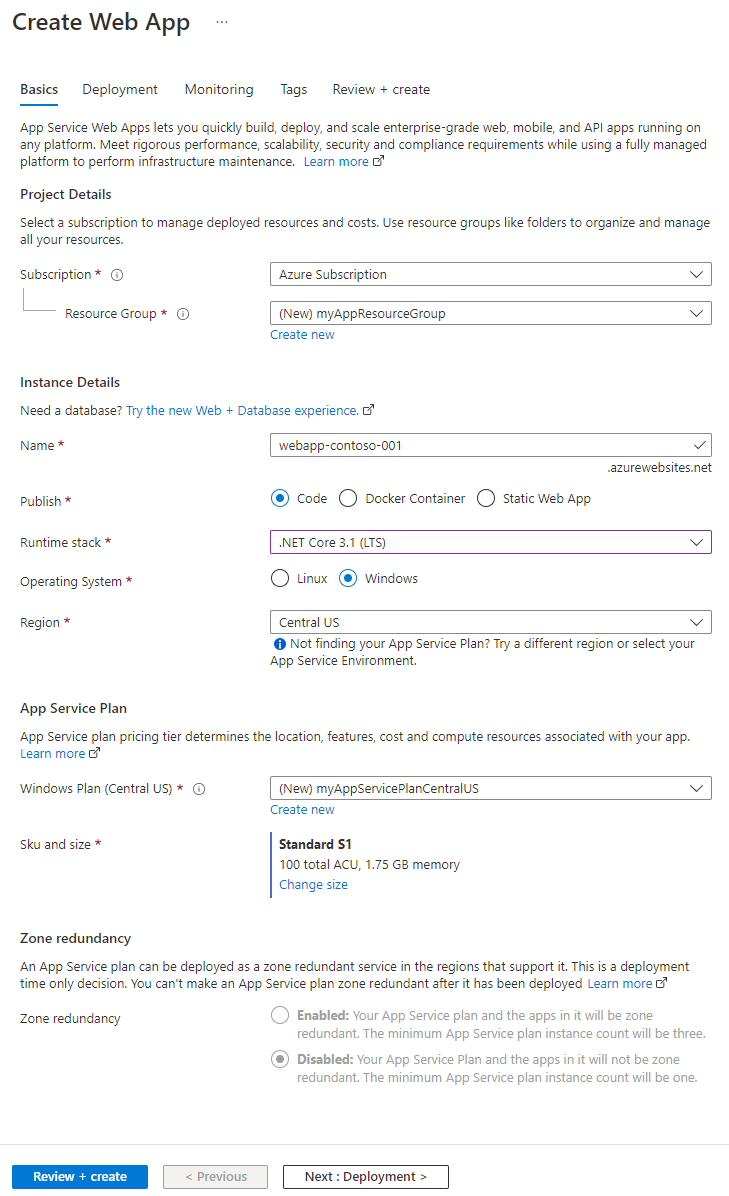 Schnelles Erstellen der Front Door im Premium-Tarif im Azure-Portal