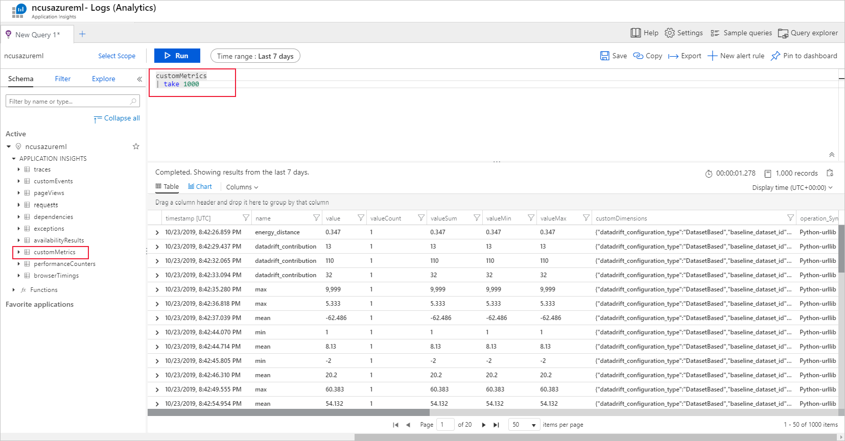 Log Analytics-Abfrage