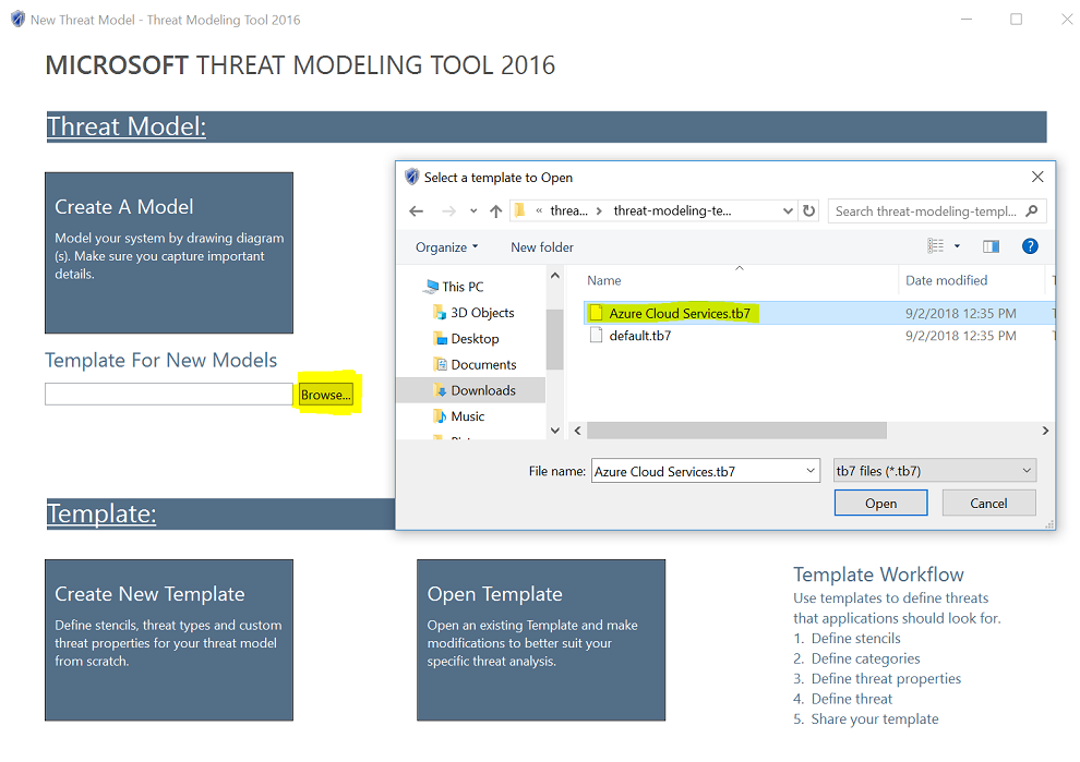 Updates für Azure-Schablonen im 2016-Client