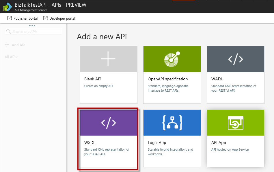wsdl biztalk api auswählen