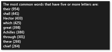 Windows-Runtime CommonWords-App.