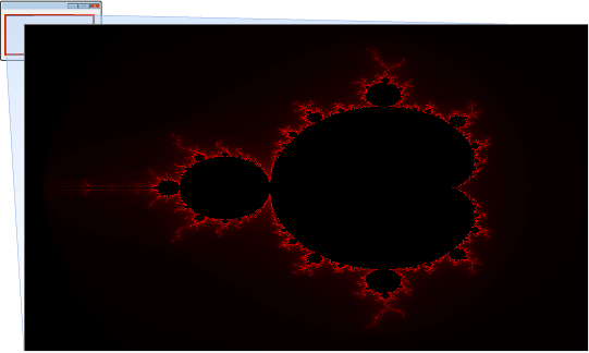 Die Mandelbrot-Anwendung.