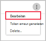 SIEM: Bearbeiten.