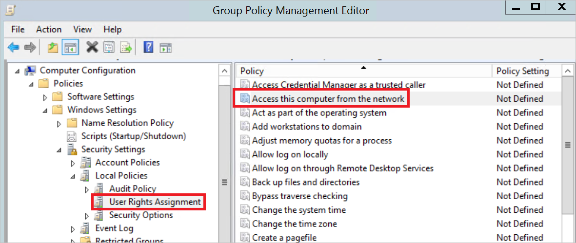 Screenshot: Gruppenrichtlinie Management Editor