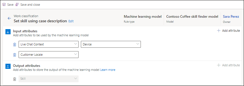 Typ der Machine-Learning-Regel.