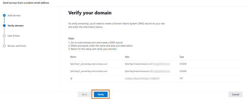 DNS-Datensätze überprüfen.