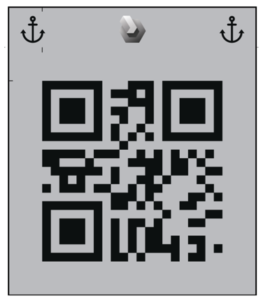 QR-Code-Verankerung.