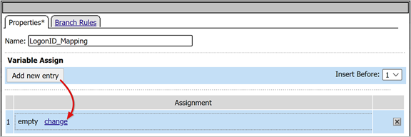 Screenshot der Optionen „Neuen Eintrag hinzufügen“ und „Ändern“.