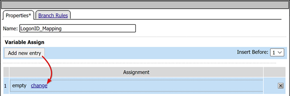 Screenshot der Optionen „Neuen Eintrag hinzufügen“ und „Ändern“.