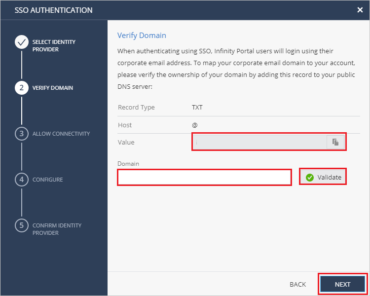 Verify Domain