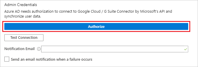 G Suite Autorisierung