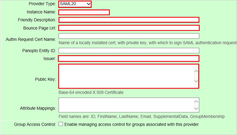 SaaS configuration