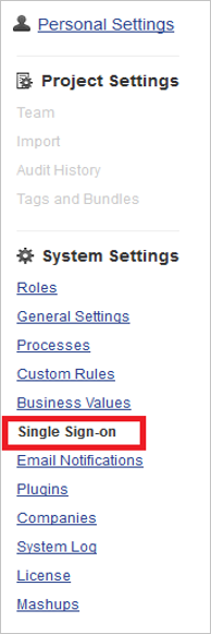 click Single Sign-On