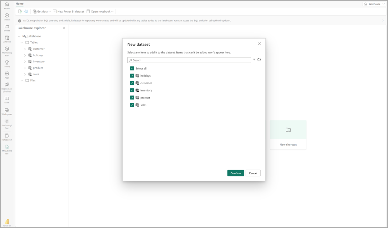 Screenshot: Dialogfeld zum Erstellen eines neuen Modells.