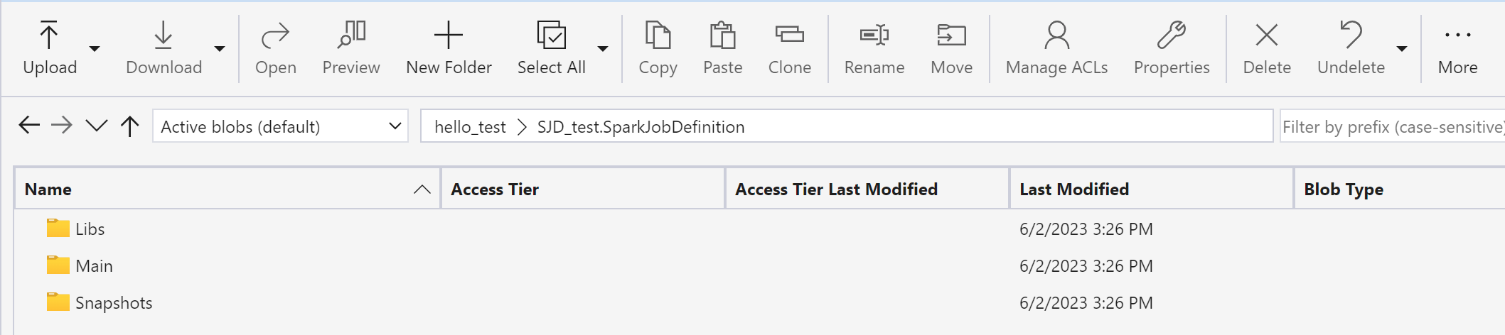 Screenshot, der zeigt, wie die ursprüngliche Spark-Job-Definition in die neue Spark-Job-Definition kopiert wird.