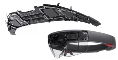 Die Hauptplatine für Microsoft HoloLens.