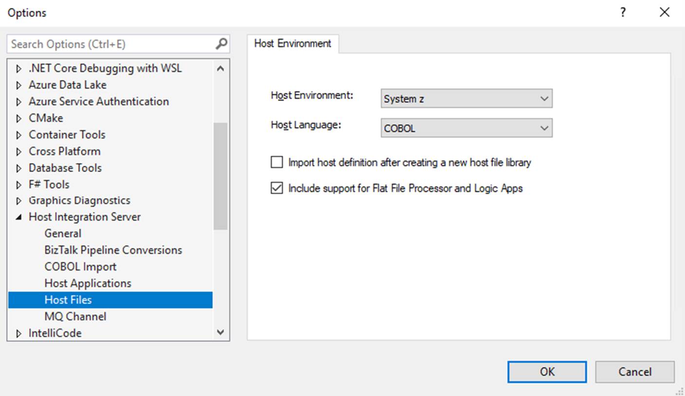 Unterstützung für Flatfileprozessor und Logic Apps-Dialogfeld einschließen