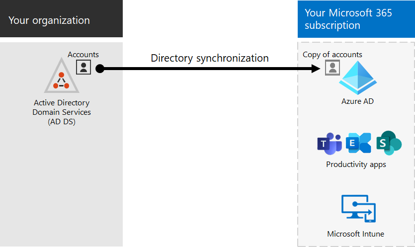 Verwenden Sie die Verzeichnissynchronisierung, um lokale und Onlinebenutzerkontoinformationen zu synchronisieren.