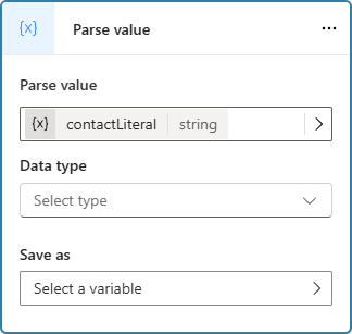 Screenshot mit der Auswahl der zu analysierenden Variable.