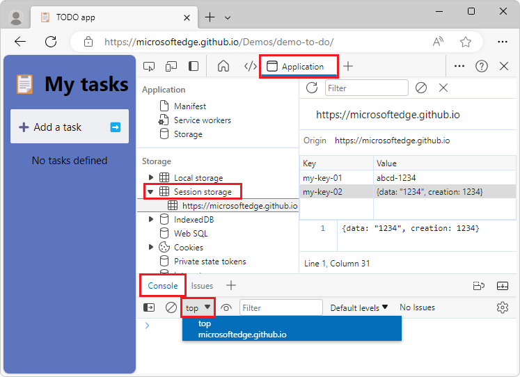 Ändern des JavaScript-Kontexts der Konsole