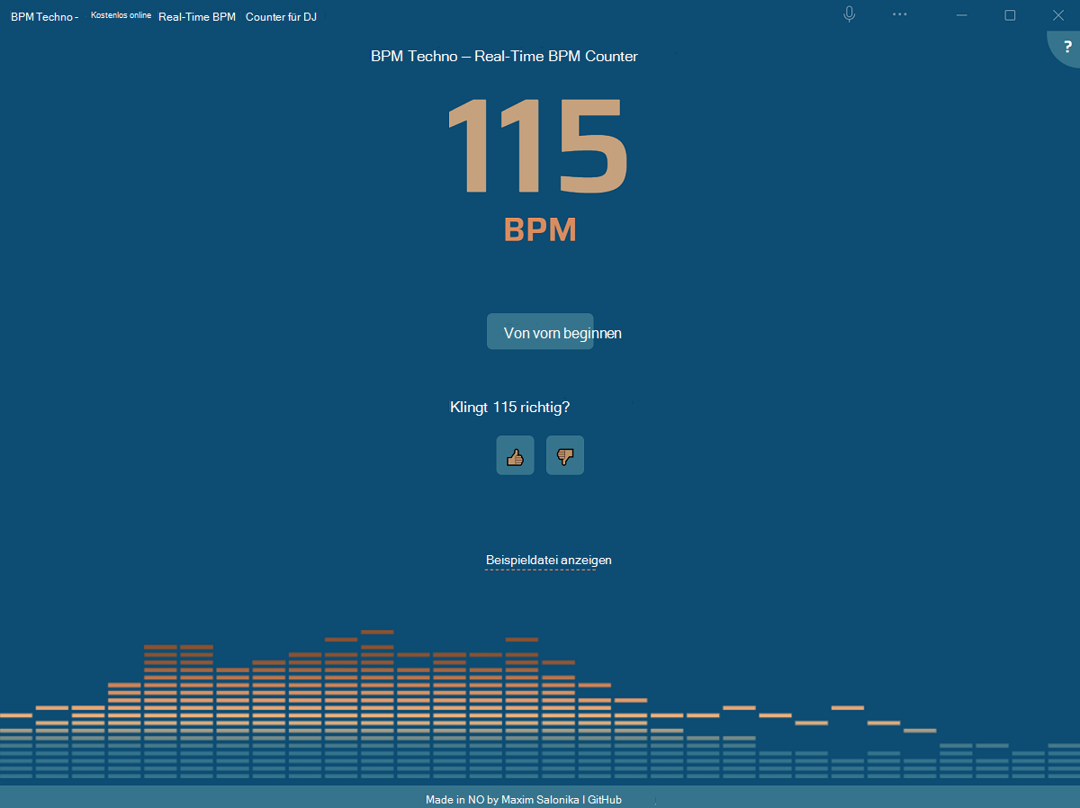 Die BPM Techno-App