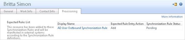 Status der Synchronisierungsregel