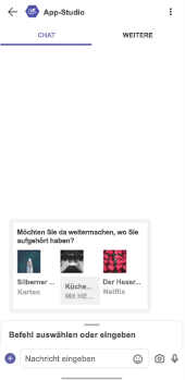 Der Screenshot zeigt, wie sich zu viele Spalten negativ auf das Layout der adaptiven Karte auswirken können.